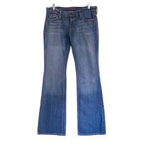 James Dry Aged Jeans boot cut womans 30 Mid wash‎ embroidered pockets